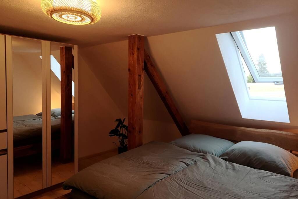 Ruhig gelegene, top moderne Ferienwohnung Neuhaus an Der Eger Exterior foto