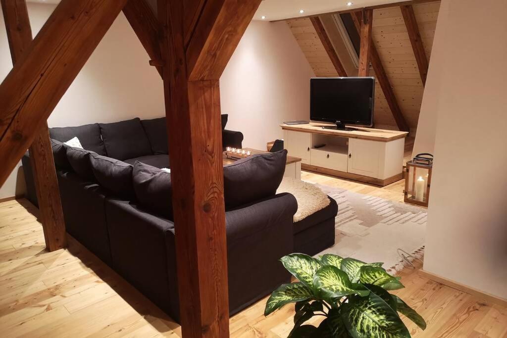 Ruhig gelegene, top moderne Ferienwohnung Neuhaus an Der Eger Exterior foto